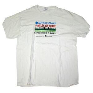 NYRR Mens Large T-Shirt Autism Speaks 4 Mile of Hope Central Park